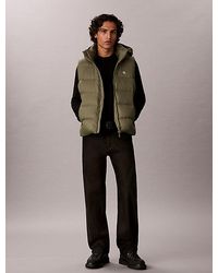 Calvin Klein - Jeans Hooded Down Puffer Gilet - Lyst