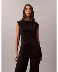 Calvin Klein - Plisse Tunic - Lyst