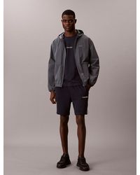 Calvin Klein - Cotton Blend French Terry Gym Shorts - Lyst