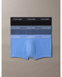 Calvin Klein - Pack de 3 bóxers ajustados de tiro bajo - Icon Cotton Stretch - Lyst