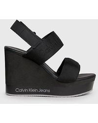 Calvin Klein - Sandalias de cuña con plataforma - Lyst