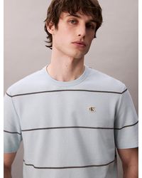 Calvin Klein - Wide Stripe Easy Tee - Lyst