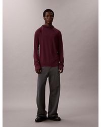 Calvin Klein - Sport Quick Dry Thumbhole Travel T-Shirt Hoodie - Lyst