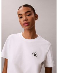 Calvin Klein - Jeans Embroidered Monologo Tee - Lyst