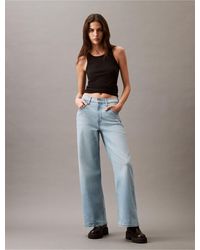 Calvin Klein - Ultra High Rise Wide Leg Fit Jeans - Lyst
