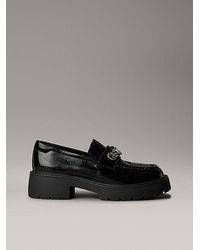 Calvin Klein - Jeans Leather Chunky Apron Toe Loafers - Lyst