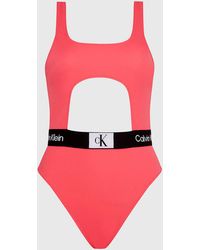 Calvin Klein - Cut Out Swimsuit - Ck96 - Lyst