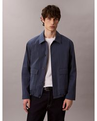 Calvin Klein - Technical Twill Blouson Jacket - Lyst