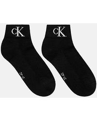 Calvin Klein - 2 Pack Soft Cotton Stretch Ankle Socks - Lyst
