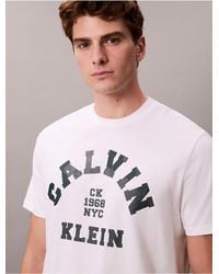 Calvin Klein - Calvin Klein Varsity Logo Graphic Relaxed T-Shirt - Lyst