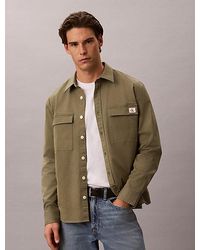 Calvin Klein - Comfortabel Katoenen Utility Overshirt - Lyst