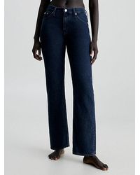 Calvin Klein - Straight Jeans Met Lage Taille - Lyst