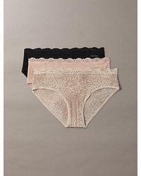 Calvin Klein - 3 Pack Hipster Panties - Lyst