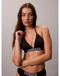 Calvin Klein - Halter Triangle Bikini Top - Lyst