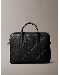 Calvin Klein - Embossed Allover Emblem Logo Commuter Bag - Lyst