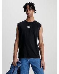 Calvin Klein - Camiseta de tirantes con monograma - Lyst