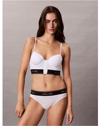 Calvin Klein - Icon Cotton Modal Script Bikini - Lyst