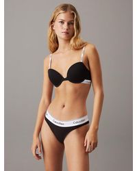 Calvin Klein - Breathable Cotton Modal Demi Bra - Lyst