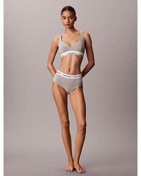 Calvin Klein - Push Up Triangle Bra Icon Cotton Modal - Lyst