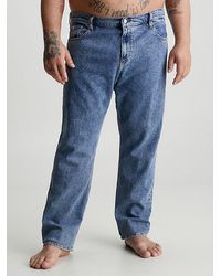 Calvin Klein - Tapered Jeans in großen Größen - Lyst