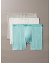 Calvin Klein - Boxer Aderenti Lunghi Confezione Da 3 - Lyst