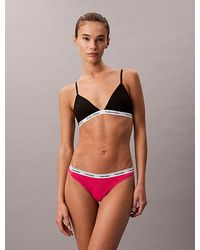 Calvin Klein - Thong Icon Logo - Lyst