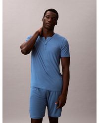 Calvin Klein - Henley Pyjama T-Shirt Ultra Soft Modal - Lyst