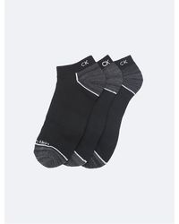 Calvin Klein - Performance Microfiber 3-Pack No Show Socks - Lyst