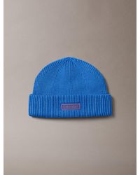 Calvin Klein - Wool Cashmere Blend Fisherman Beanie - Lyst