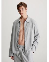 Calvin Klein - Pyjama-Top aus Flanell - Lyst