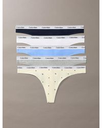 Calvin Klein - 5 Pack Thongs - Lyst