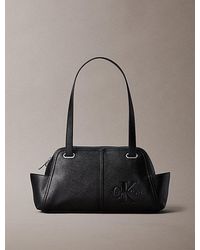 Calvin Klein - Embossed Monologo Shoulder Bag - Lyst
