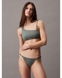 Calvin Klein - Bralette Bikini Top - Ck Micro Belt - Lyst