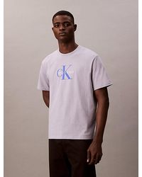Calvin Klein - T-Shirt Mit Monogramm-Logo - Lyst