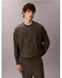 Calvin Klein - Calvin Klein Premium Fleece Relaxed Sweatshirt - Lyst