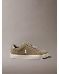 Calvin Klein - Jeans Ck Baseline Suede Signature Logo Trainers - Lyst