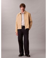 Calvin Klein - Cotton Dobby Blouson Jacket - Lyst
