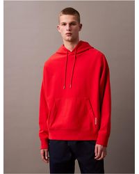 Calvin Klein - Oversized Sueded Terry Hoodie - Lyst