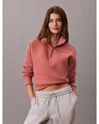 Calvin Klein - Sport French Terry 1 4 Zip Sweatshirt - Lyst