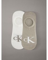 Calvin Klein - Jeans 2 Pack Soft Cotton Invisible Socks - Lyst