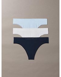 Calvin Klein - 3 Pack Thongs - Lyst