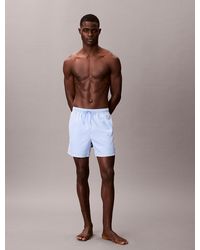 Calvin Klein - Medium Drawstring Swim Shorts - Lyst