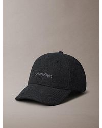 Calvin Klein - Felt Embroidered Logo Cap - Lyst