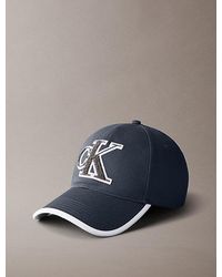 Calvin Klein - Textured Monogram Baseball Cap - Lyst