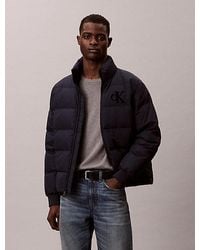 Calvin Klein - Chenille Pufferjack Met Monogram - Lyst