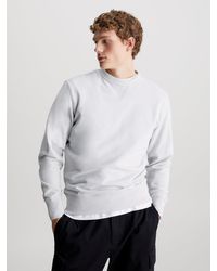 Calvin Klein - Monogram Terry Badge Sweatshirt - Lyst