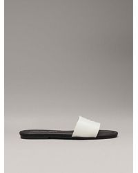 Calvin Klein - Imitatieleren Sliders - Lyst