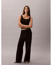 Calvin Klein - Jeans Slim Ribbed Cotton Tank Top - Lyst