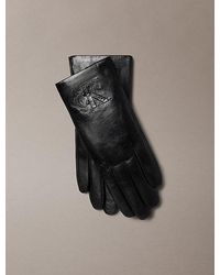 Calvin Klein - Soft Nappa Leather Touchscreen Gloves - Lyst