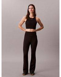 Calvin Klein - Quick-Dry High-Rise Flared Gym Leggings - Lyst